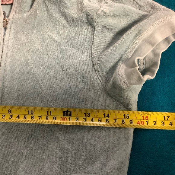 Juicy Couture Y2K Terry Shorts 32 x 18 Zip Up Hoodie Set - Picture 5 of 13